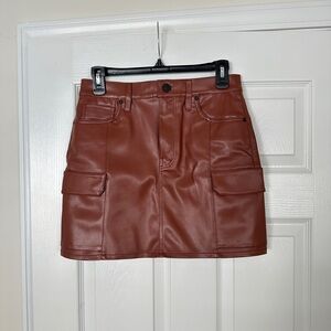 Hudson Jeans Cargo Viper Mini Skirt in cinnamon